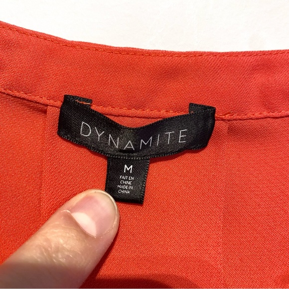 🛍️ 4 for 20$ / Dynamite Sleeveless Blouse / Coral / M - Picture 4 of 10